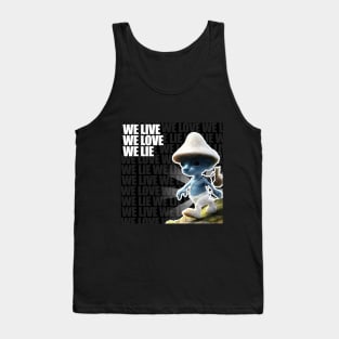 Blue Smurf Cat Tank Top